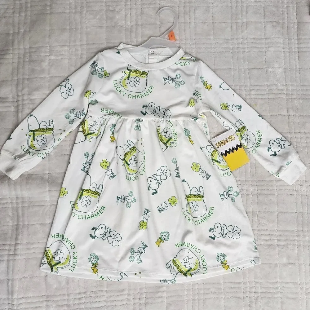 Family Look Twins Patrick's Day Lucky Snoopy Bundle Size 4T